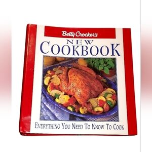 Betty Crocker New Cookbook with Red and White Cover 1996
